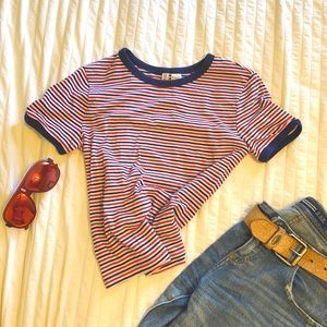 70’s Red, White, and Blue Stripped Tee!